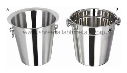 Plain and C-matt Stainless Steel Wine Bucket