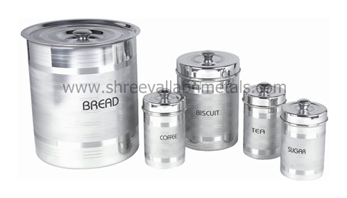 Silver Touch Bread Bin Set