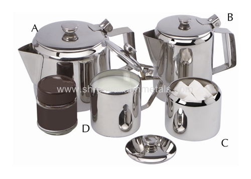 Tea, Coffee, Sugar & Milk Pot